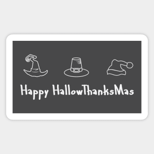 HAPPY HALLOWTHANKSMAS Sticker